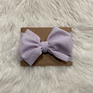 Baby Lilac Messy Bow Headwrap